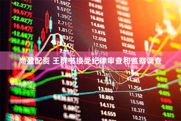 尚盈配资 王群书接受纪律审查和监察调查